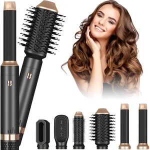 Blow Dryer Brush 6 in 1 Set, Negative Ionic Hair Dryer